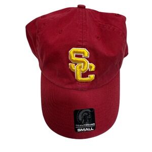 Team Trojan USC Trojans Red Baseball Cap Hat Adjustable Small NWT